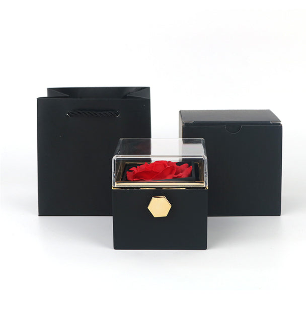 The Petal & Plush Forever Rose Jewelry Box
