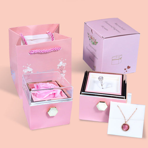 The Petal & Plush Forever Rose Jewelry Box
