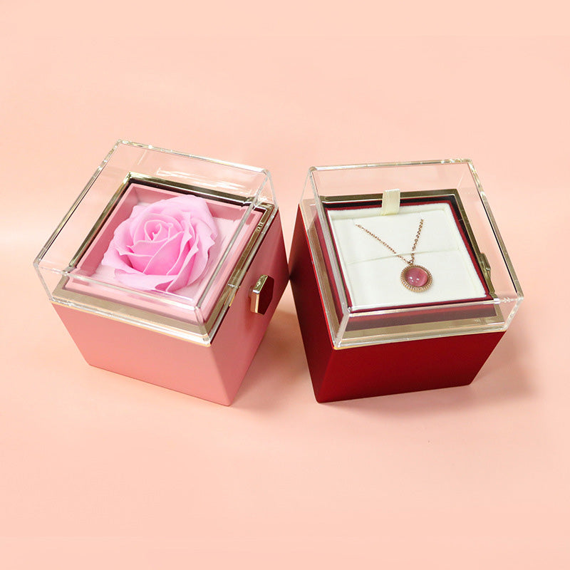 The Petal & Plush Forever Rose Jewelry Box