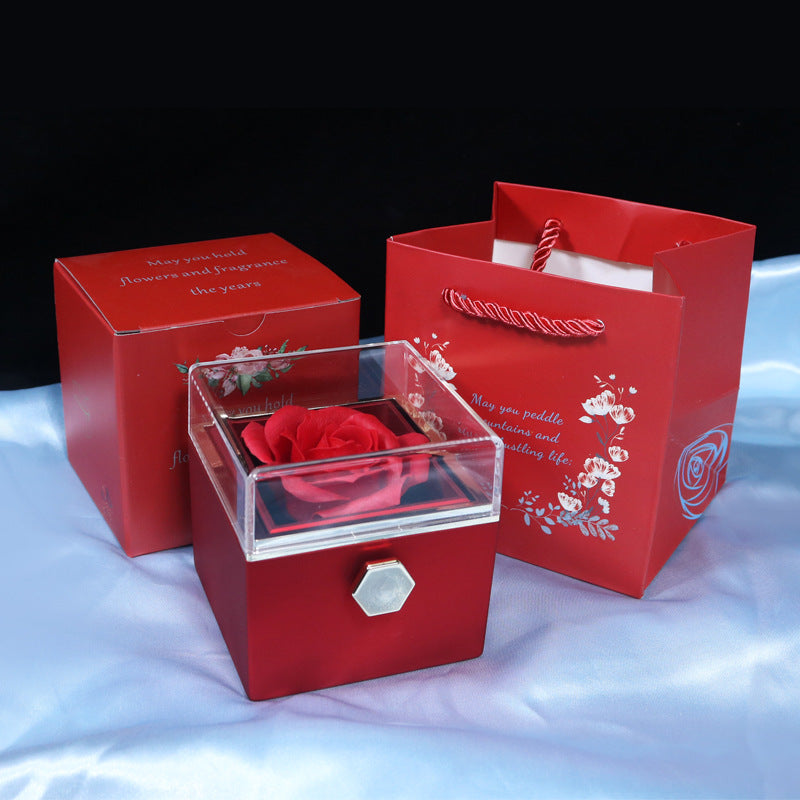 The Petal & Plush Forever Rose Jewelry Box