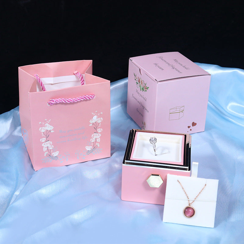 The Petal & Plush Forever Rose Jewelry Box